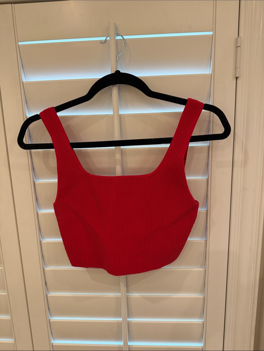 Aritzia Red Sculpt Knit